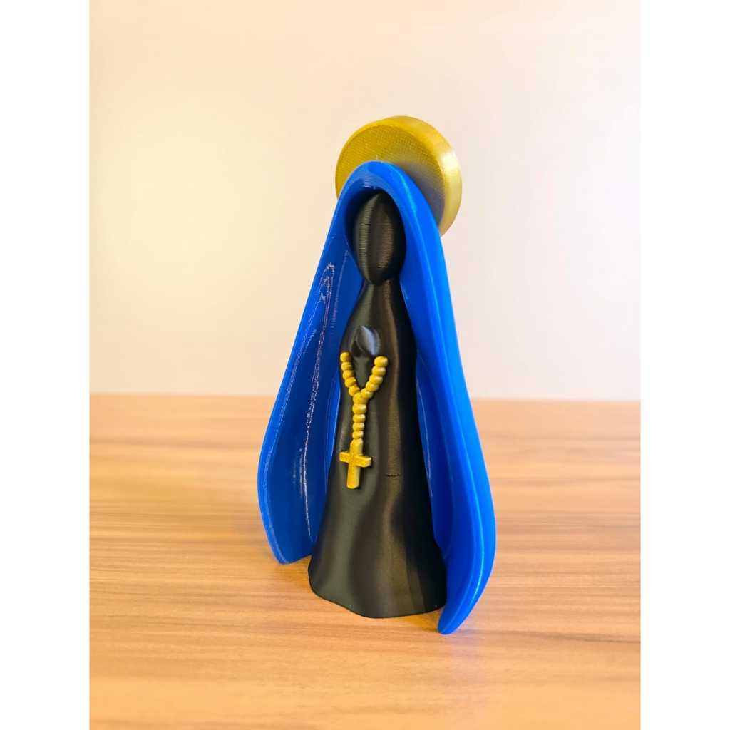 Imagem Nossa Senhora Aparecida Decorativa Religiosa Cristã para Mesa Presente