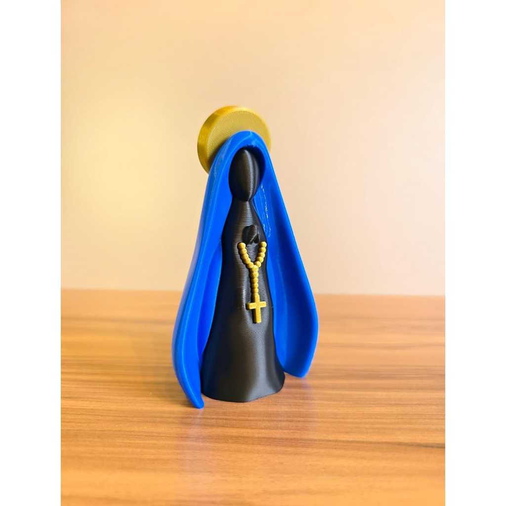 Imagem Nossa Senhora Aparecida Decorativa Religiosa Cristã para Mesa Presente