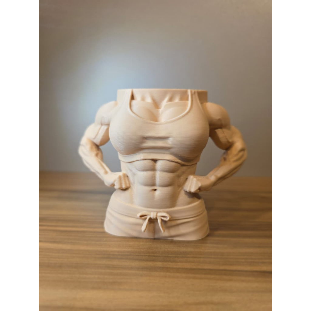 Porta-Canetas Corpo Fitness Feminino – Impressão 3D | Criativo e Diferenciado