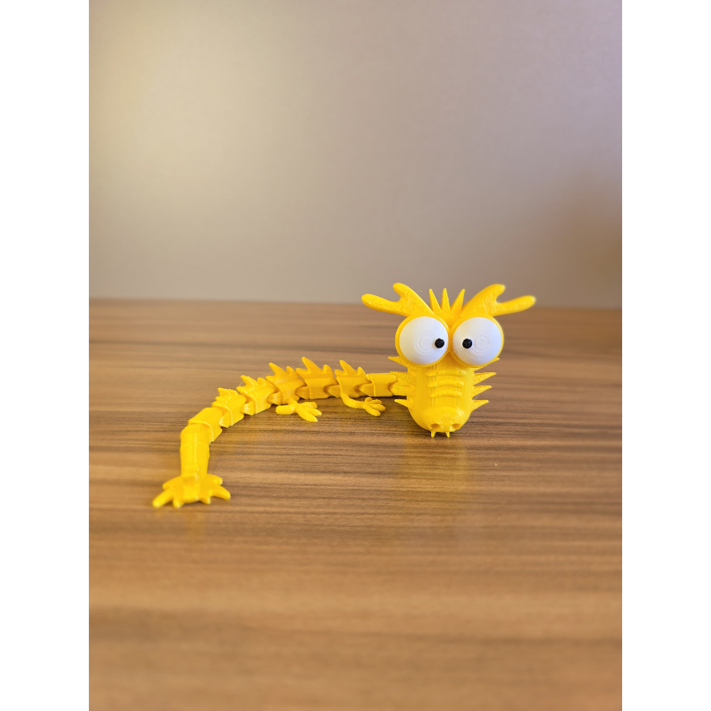 Lagarto Articulado 3D Flexível Colecionável — Brinquedo Sensorial Antiestresse Decorativo (Várias Cores)