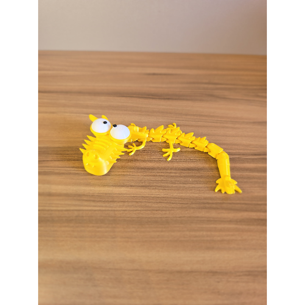 Lagarto Articulado 3D Flexível Colecionável — Brinquedo Sensorial Antiestresse Decorativo (Várias Cores)