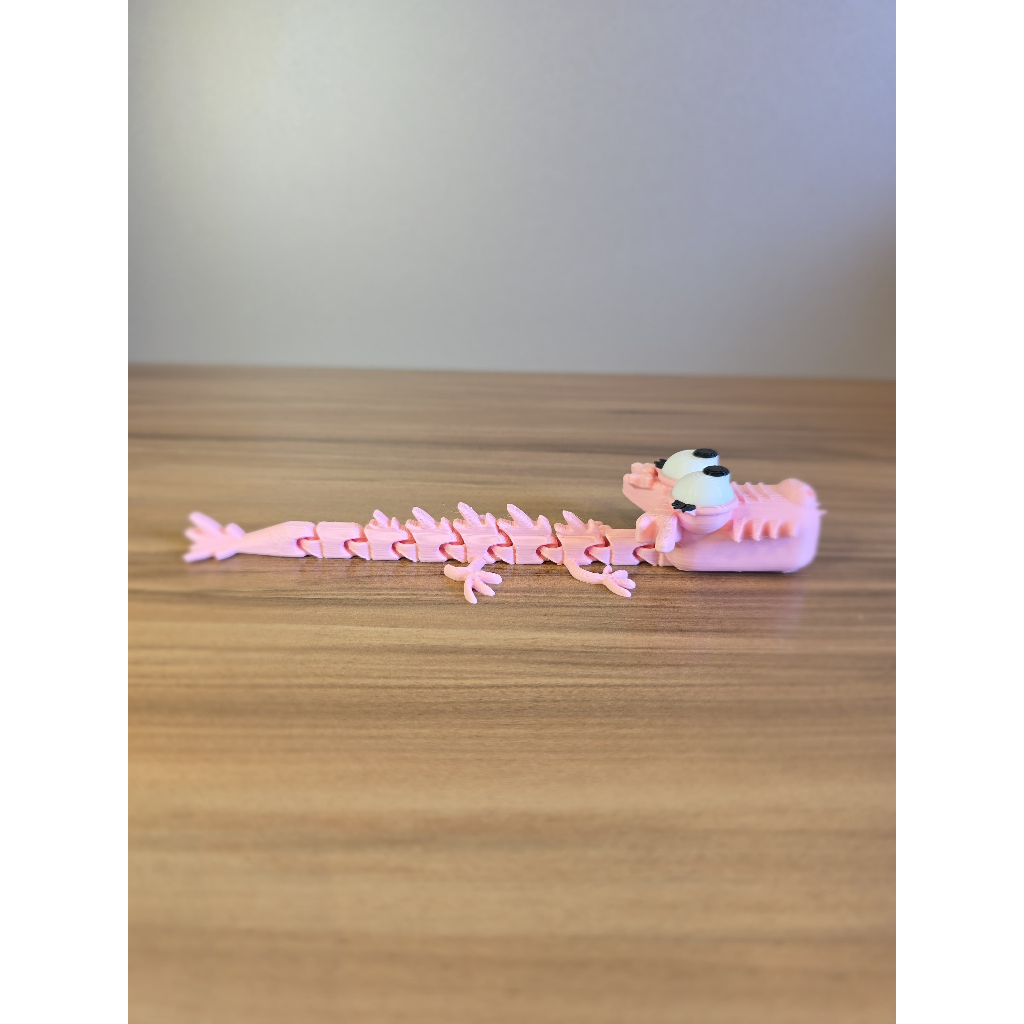 Lagarto Articulado 3D Flexível Colecionável — Brinquedo Sensorial Antiestresse Decorativo (Várias Cores)