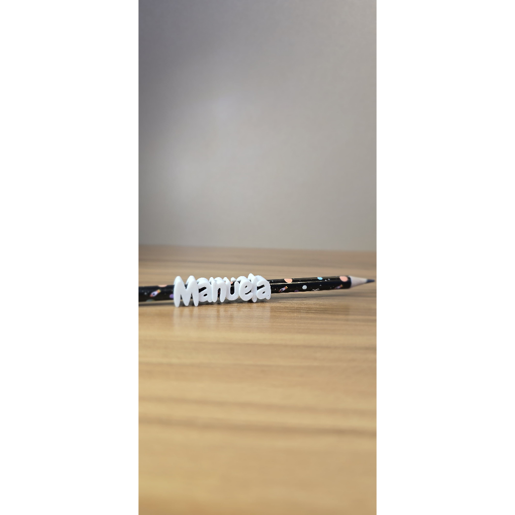 Lápis Personalizado com Nome + Suporte Nome 3D — Lápis Escolar Leo&Leo com Nome Personalizado (unidade)