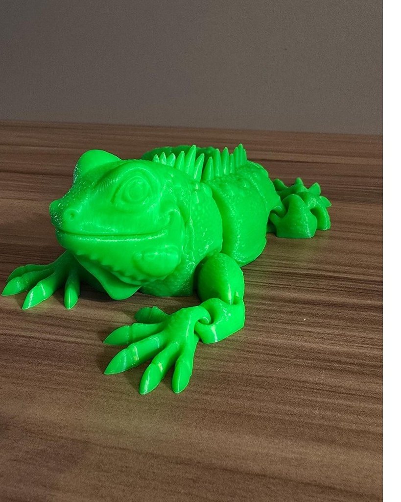 Iguana Articulada 3D Grande Flexível Fidget Anti Estresse Brinquedo Sensorial