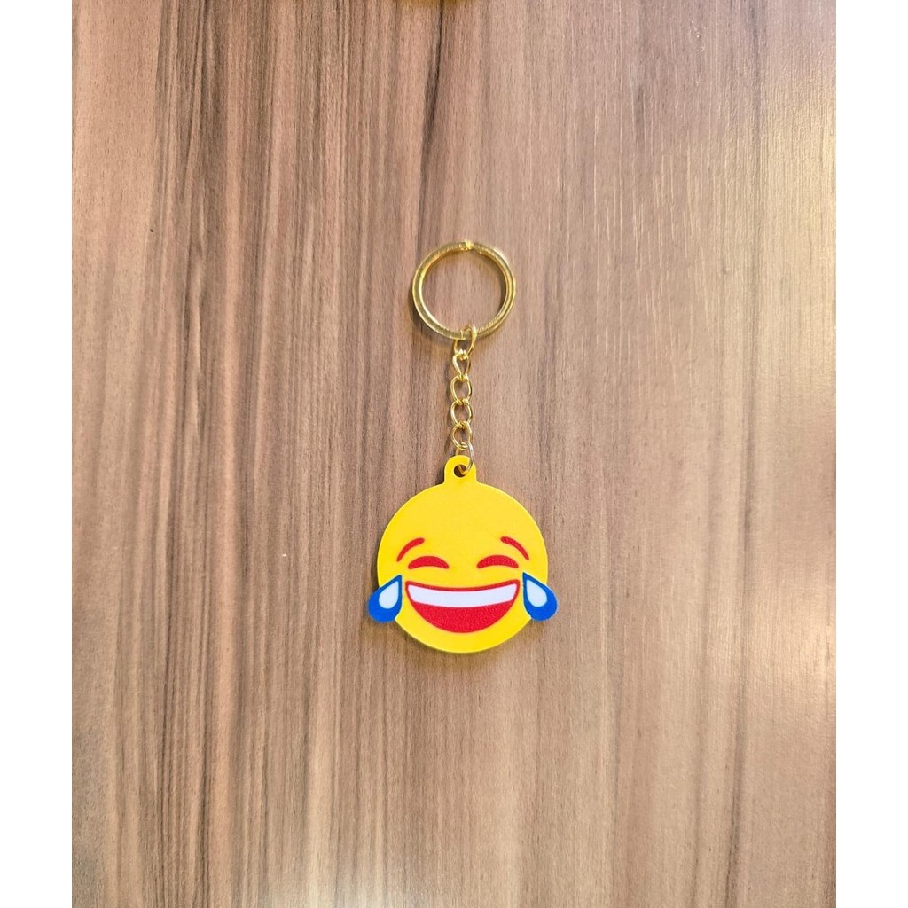 Chaveiro Emoji Divertido Personalizado Impressão 3D Colorido Presente Criativo Fofo