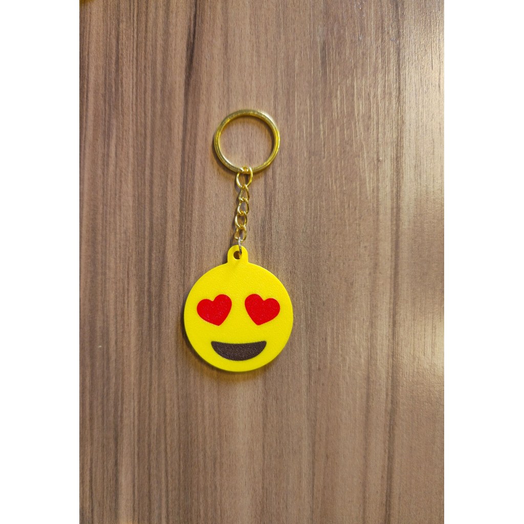 Chaveiro Emoji Divertido Personalizado Impressão 3D Colorido Presente Criativo Fofo
