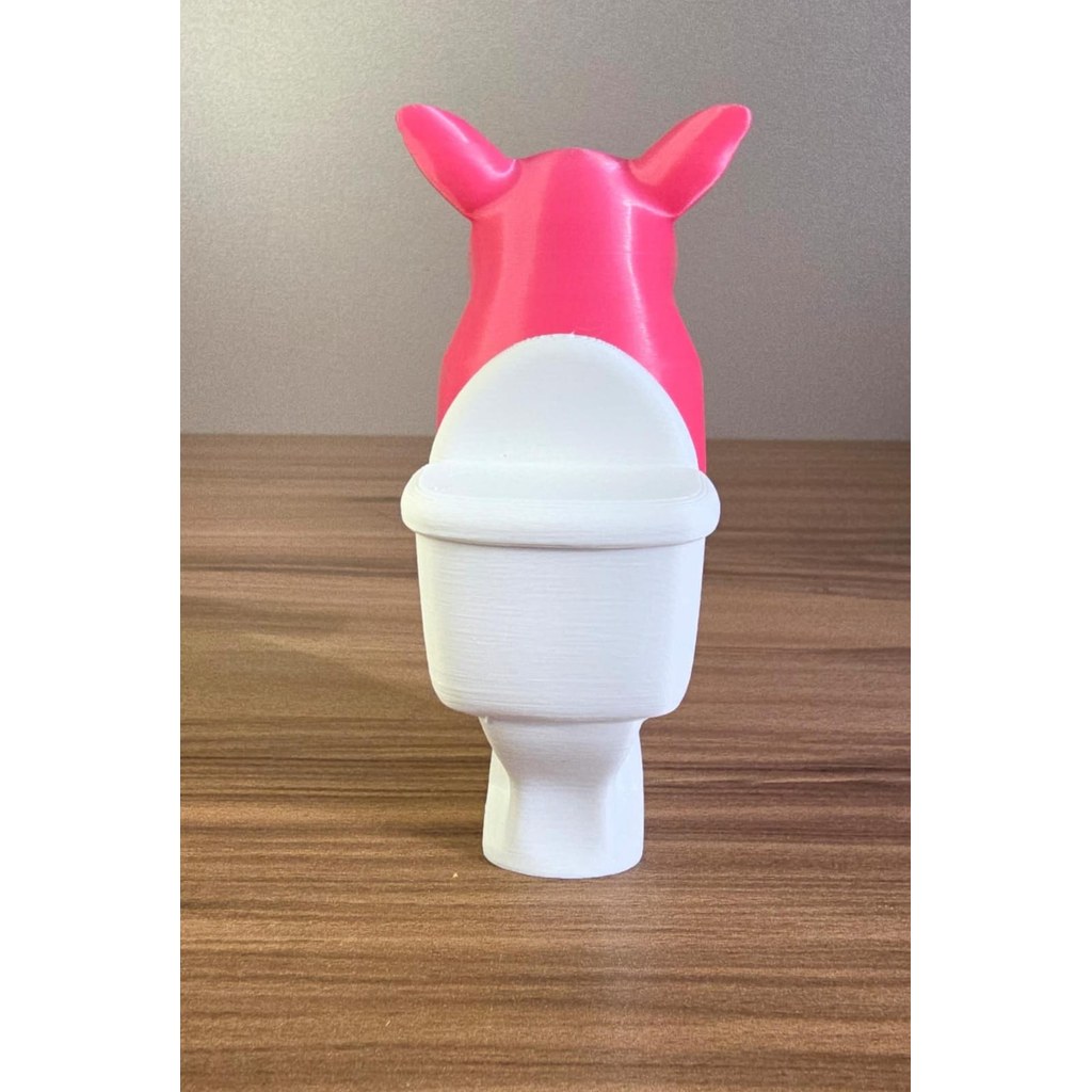 Porquinho no Vaso Decorativo Divertido em Impressão 3D Criativo Presente Diferente Criativo