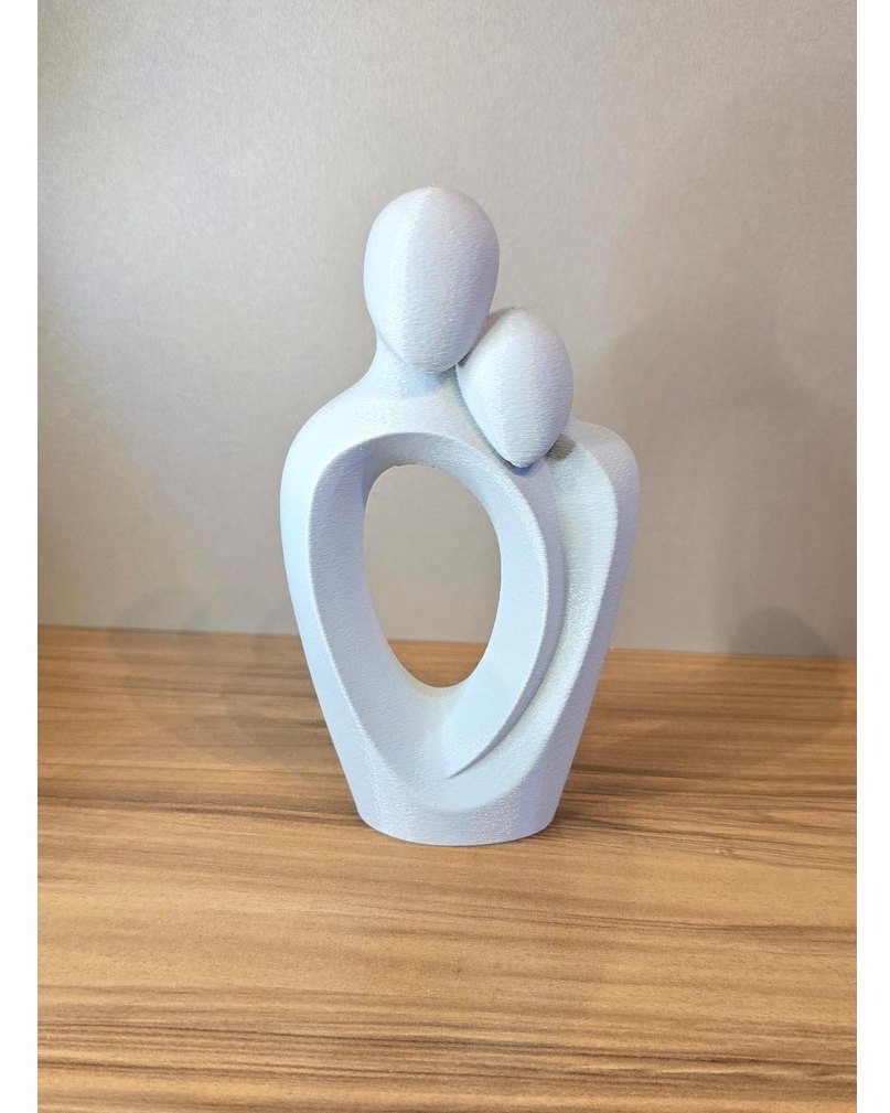Escultura Decorativa Casal Abstrato em Impressão 3D Peça Moderna Elegante para Sala Presenteo