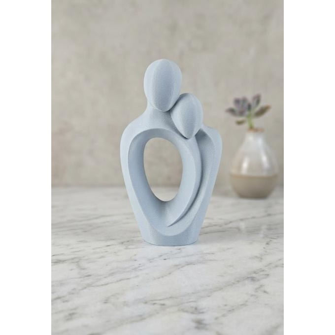 Escultura Decorativa Casal Abstrato em Impressão 3D Peça Moderna Elegante para Sala Presenteo