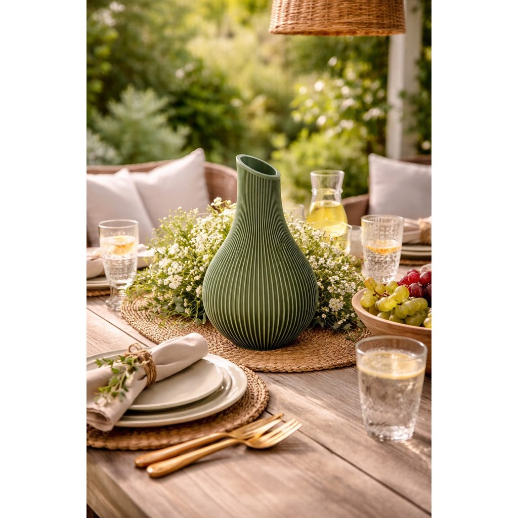 Vaso Decorativo Moderno Texturizado 3D Elegante para Sala Mesa Decoração Sofisticada