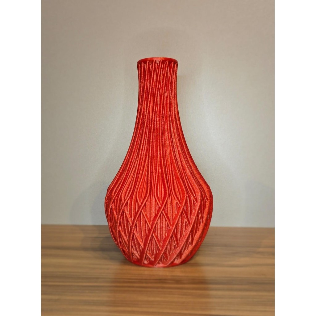 Vaso Decorativo Moderno Texturizado Design Elegante Impressão 3D para Sala e Mesa