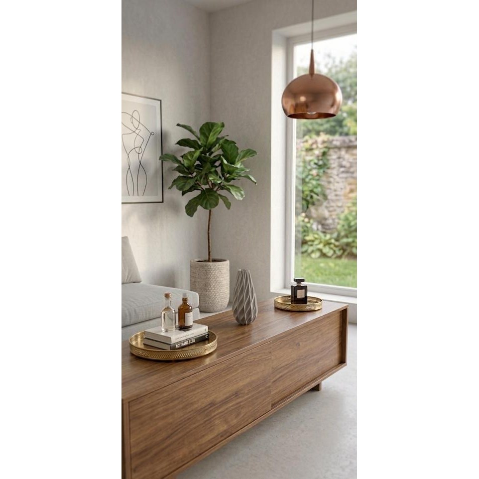 Vaso Decorativo Moderno Design Ondulado Texturizado Impressão 3D para Sala e Mesa