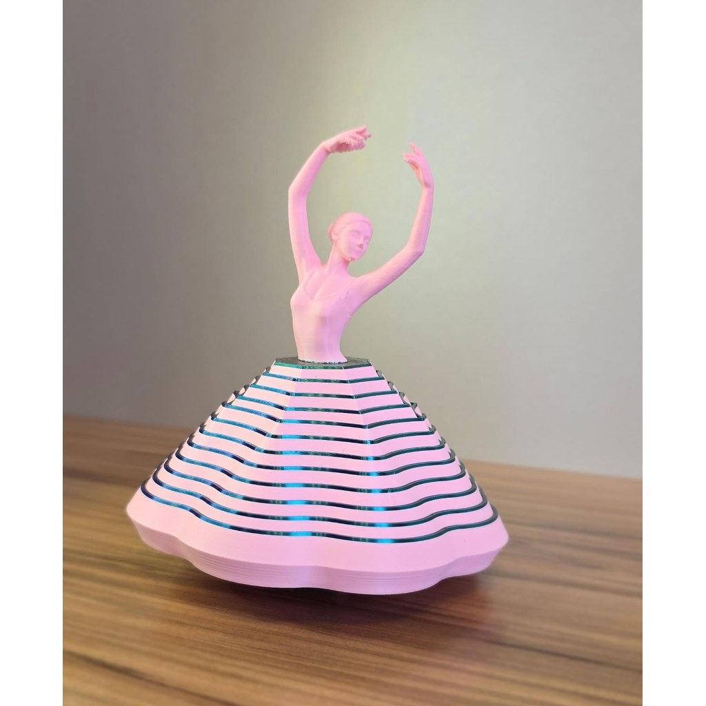 Escultura Bailarina Sensorial Decorativa Moderna Estatueta 3D Design Elegante para Mesa e Ambiente
