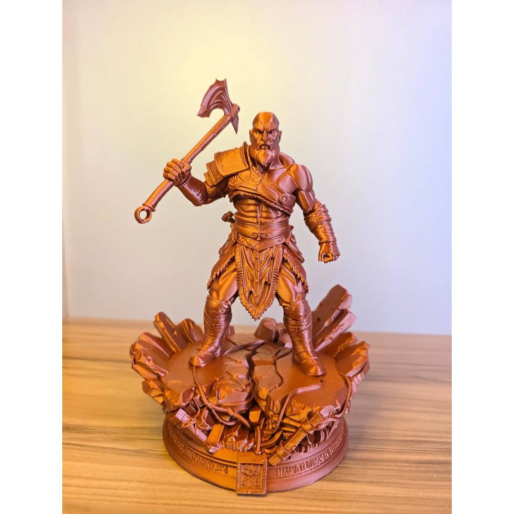Estátua Guerreiro Espartano Colecionável Bronze Decorativa Presente Geek Premium