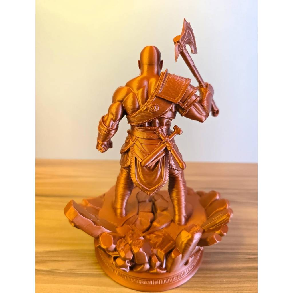 Estátua Guerreiro Espartano Colecionável Bronze Decorativa Presente Geek Premium