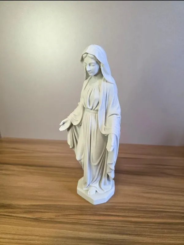 Escultura Virgem Maria Decorativa Clássica Religiosa Cristã para Mesa Presente