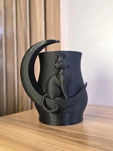Porta Óculos Gatinho em Impressão 3D | Organizador de Óculos e Objetos Decorativo