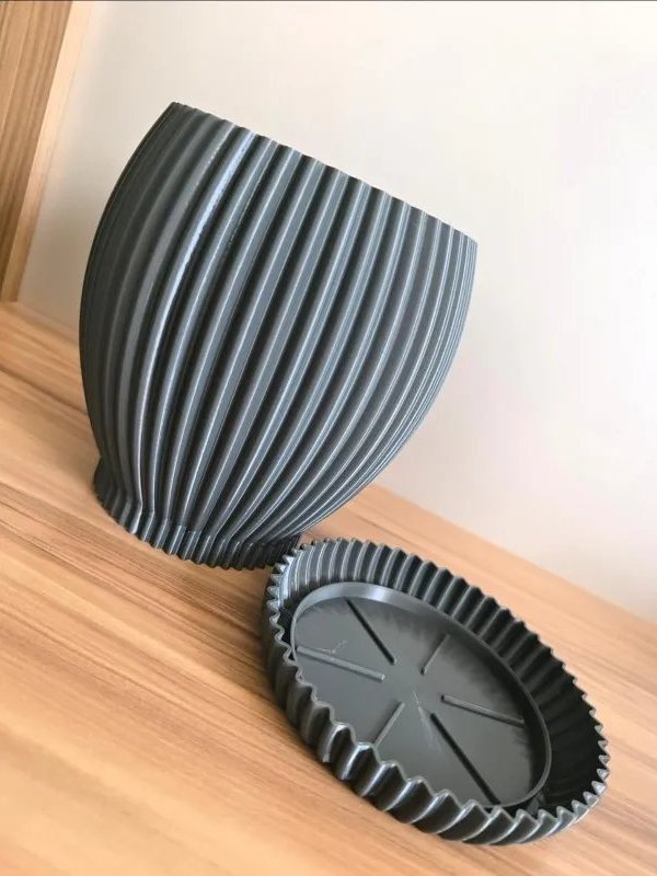 Vaso Decorativo Moderno Texturizado para Mesa Sala Estante Escritório