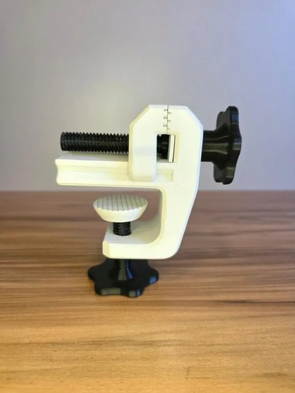Mini Torno de Bancada Compacto com Fixação Ajustável