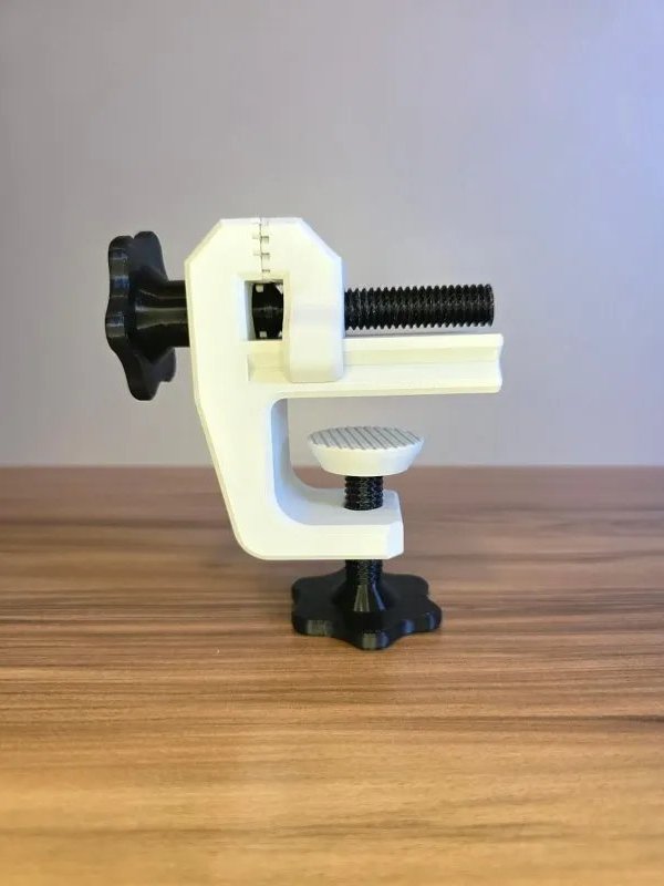Mini Torno de Bancada Compacto com Fixação Ajustável