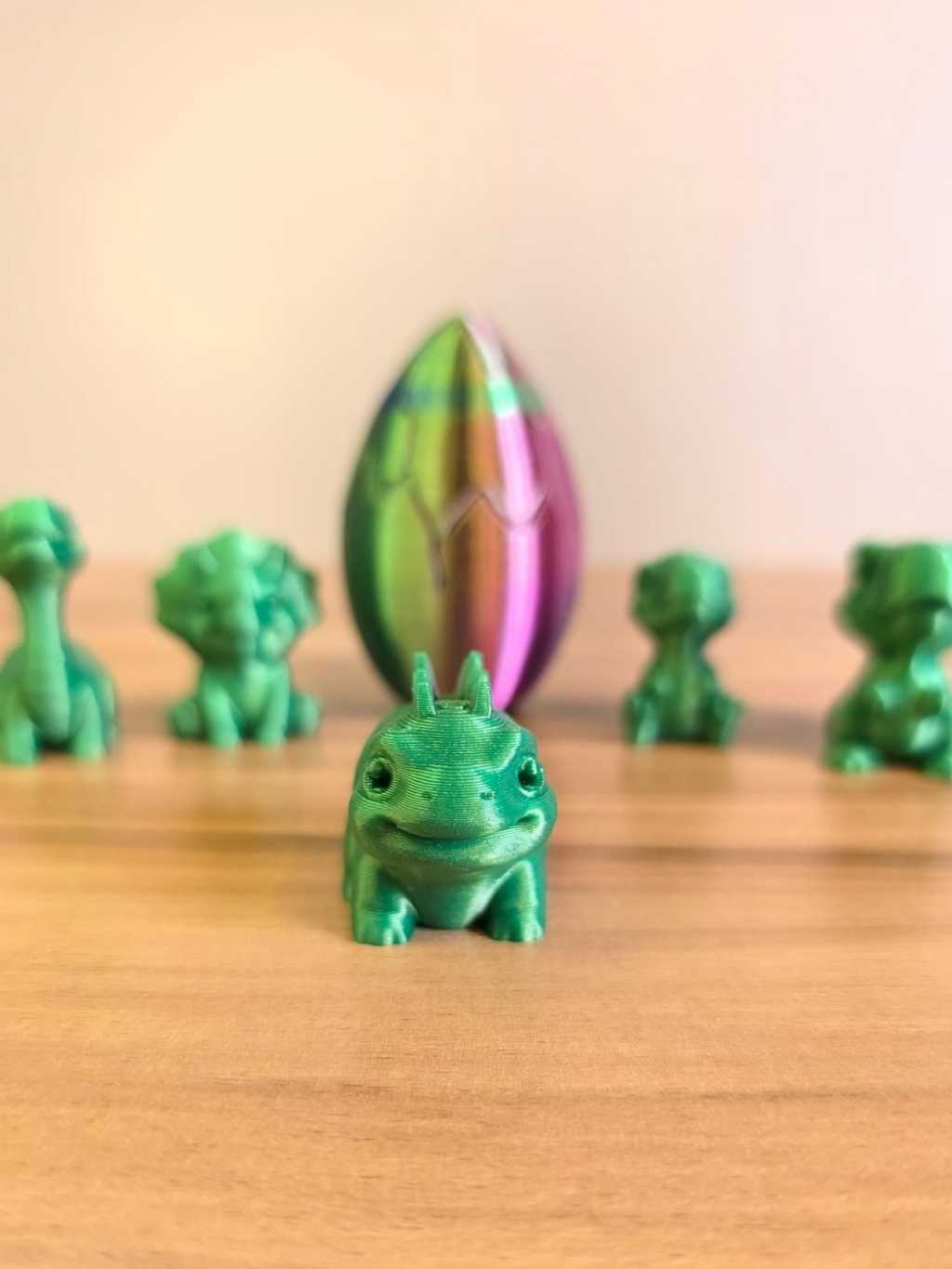 Kit com 5 Ovos de Dinossauro Surpresa – Impressão 3D - Mini Dinossauros Colecionáveis