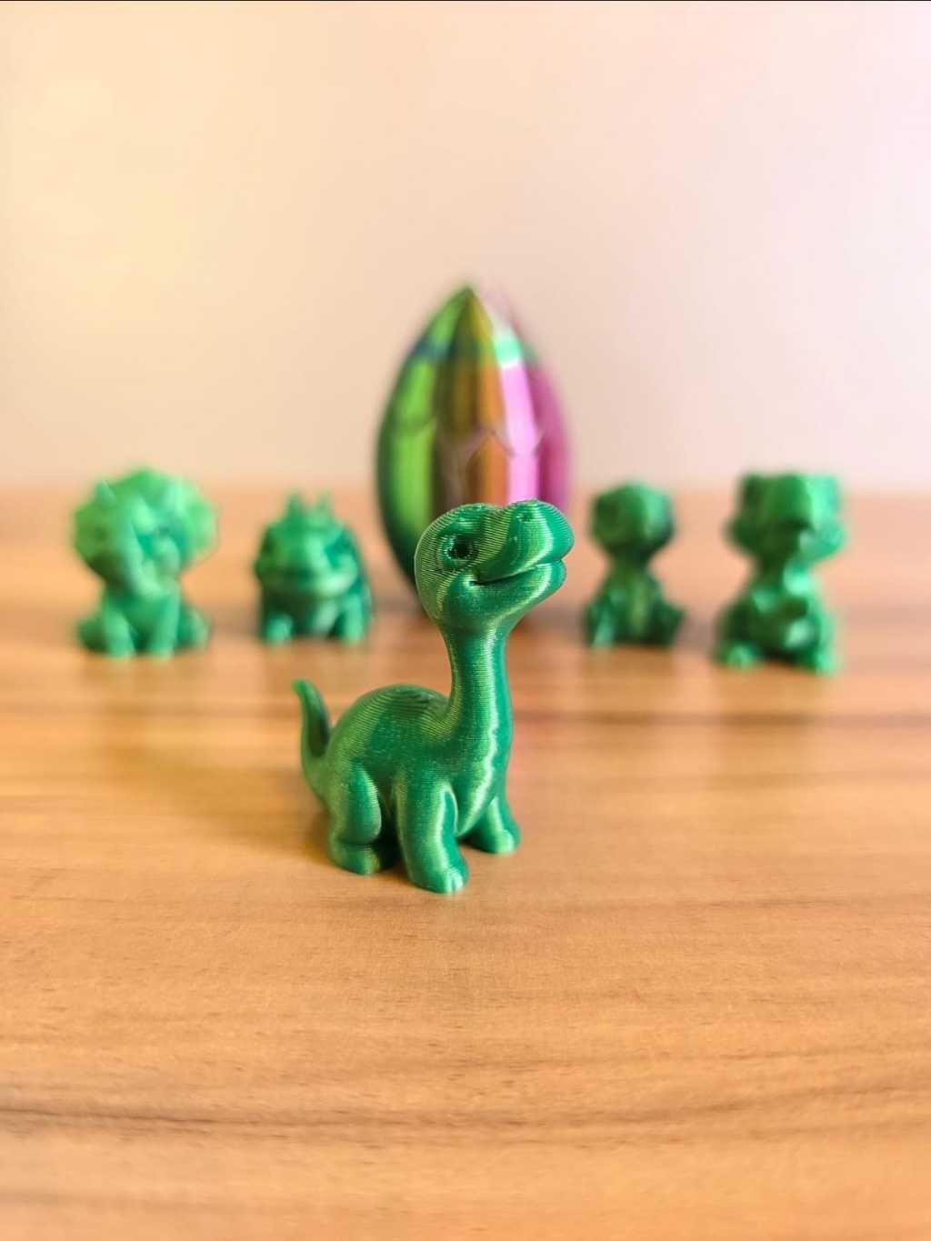 Kit com 5 Ovos de Dinossauro Surpresa – Impressão 3D - Mini Dinossauros Colecionáveis
