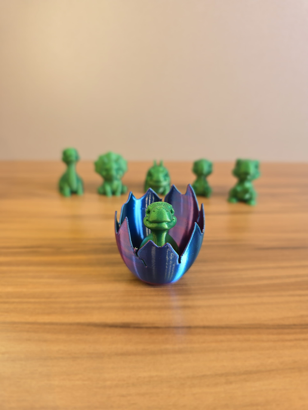 Kit com 5 Ovos de Dinossauro Surpresa – Impressão 3D - Mini Dinossauros Colecionáveis