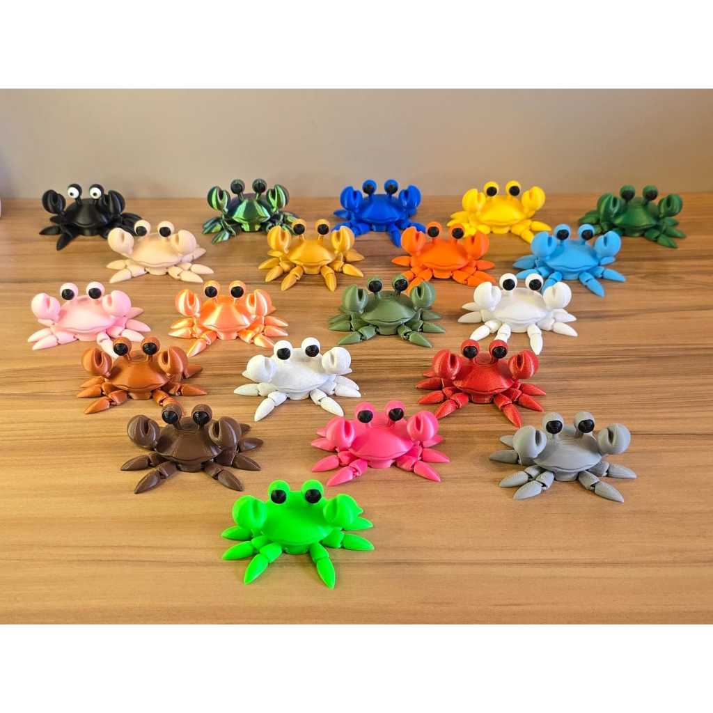 Escultura Decorativa Caranguejo Articulado – Impressão 3D