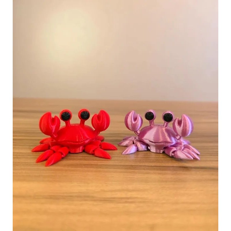 Escultura Decorativa Caranguejo Articulado – Impressão 3D