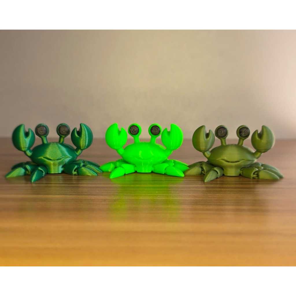 Escultura Decorativa Caranguejo Articulado – Impressão 3D