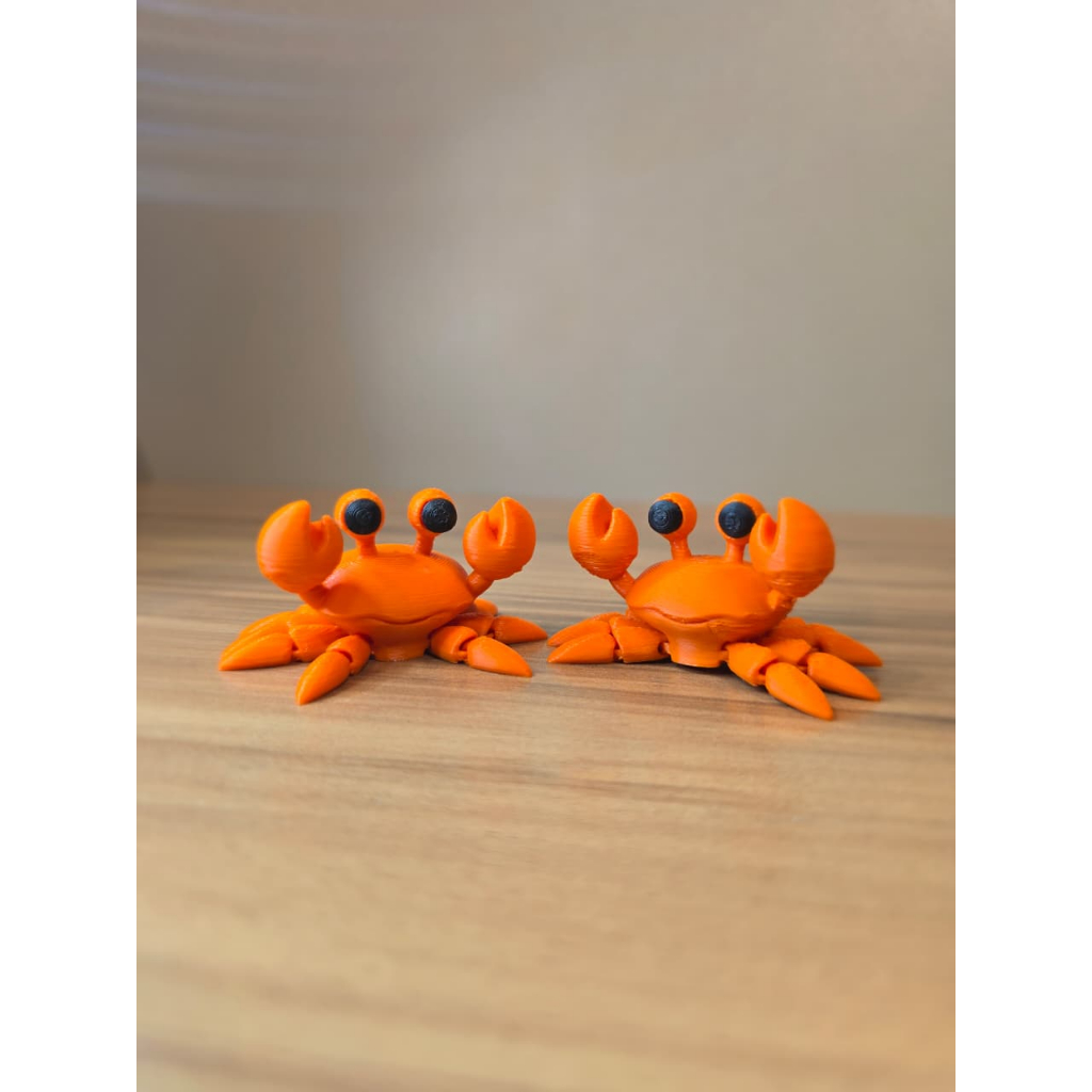 Escultura Decorativa Caranguejo Articulado – Impressão 3D