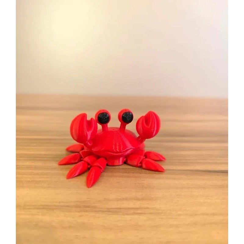Escultura Decorativa Caranguejo Articulado – Impressão 3D