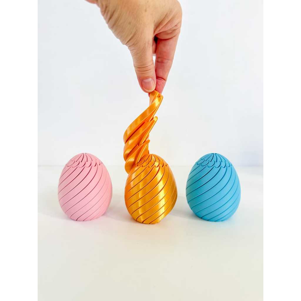 Ovo Articulado 3D Flexível Antiestresse — Brinquedo Sensorial Relaxante Decorativo (Várias Cores)