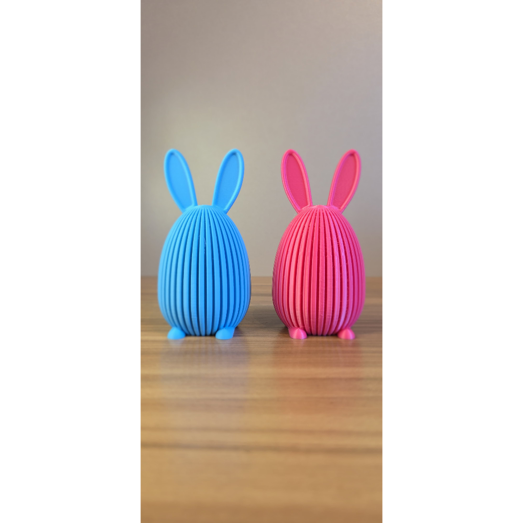 Coelho Porta Chocolate de Páscoa com Tampa | Porta Ovos Decorativo Coelhinho em Impressão 3D