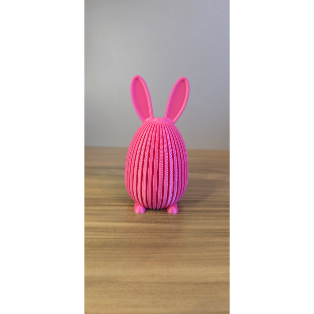Porta Ovo de Páscoa Coelho com Tampa Decorativo em Impressão 3D Presente Criativo