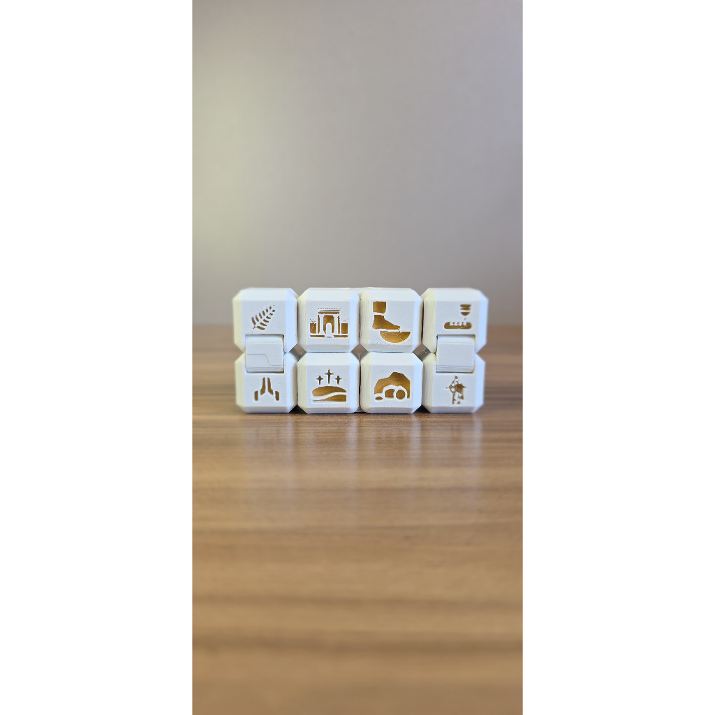 Cubo Articulado 3D Fidget Sensorial Antiestresse Interativo com Formas