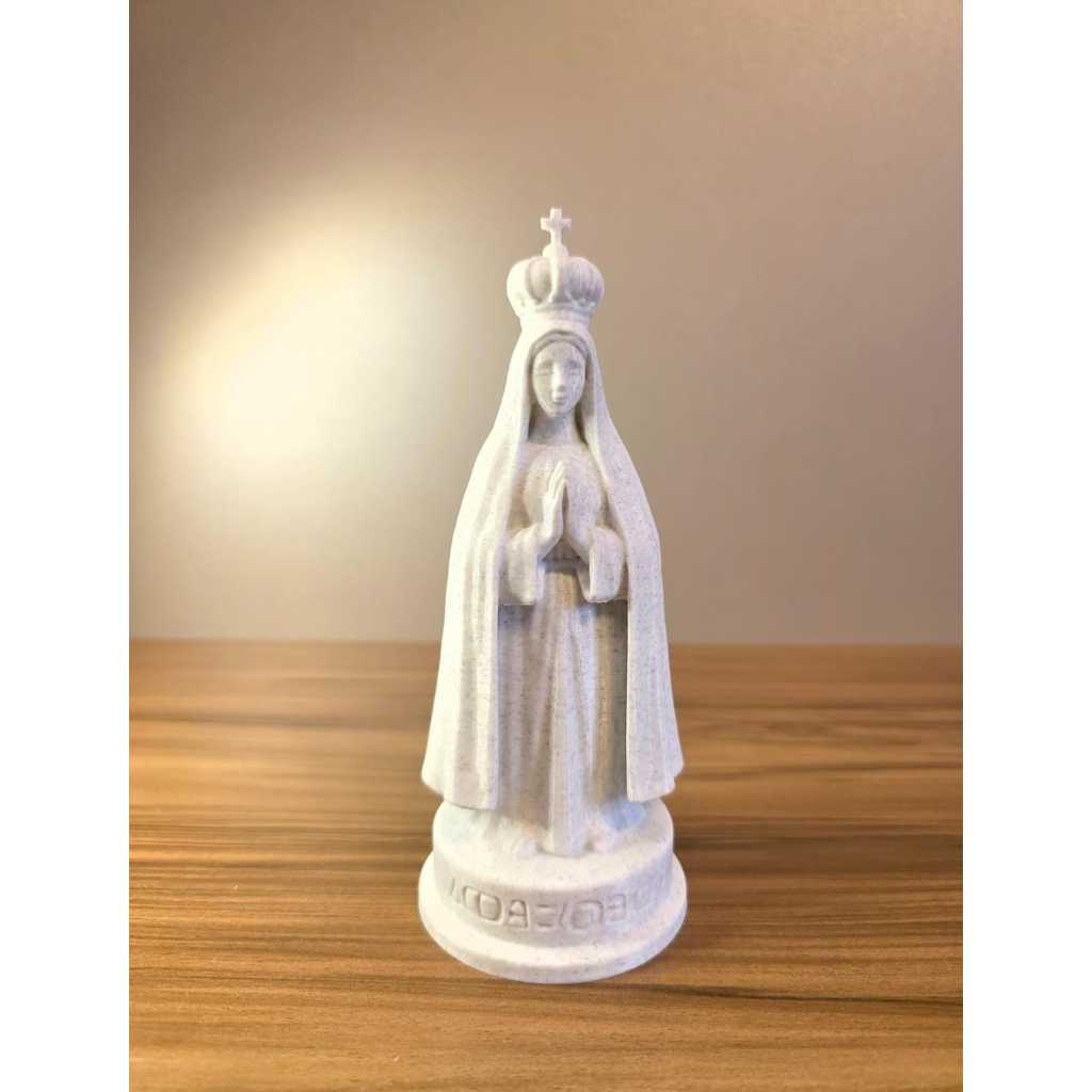 Imagem Nossa Senhora Decorativa 3D Religiosa Cristã para Mesa Presente