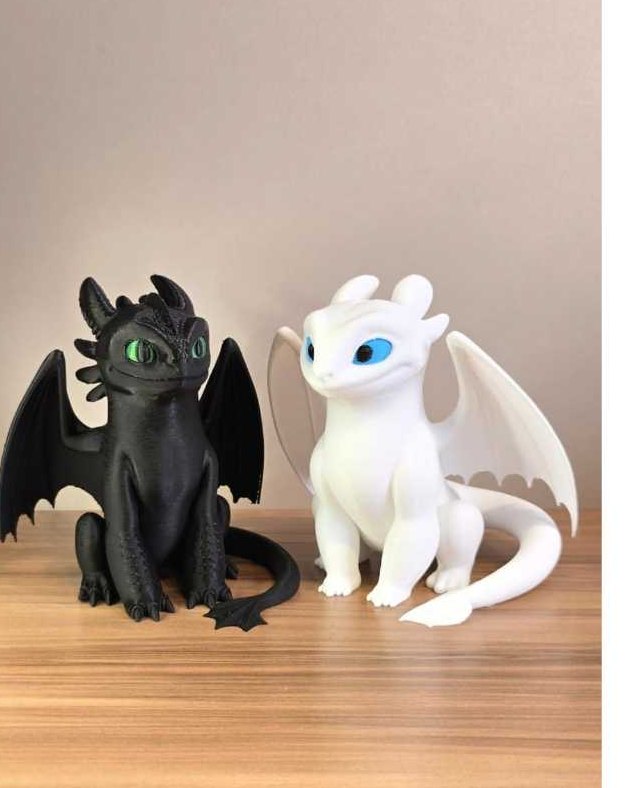 Dragão Decorativo 3D Fofinho Decoração Geek Impressão 3D