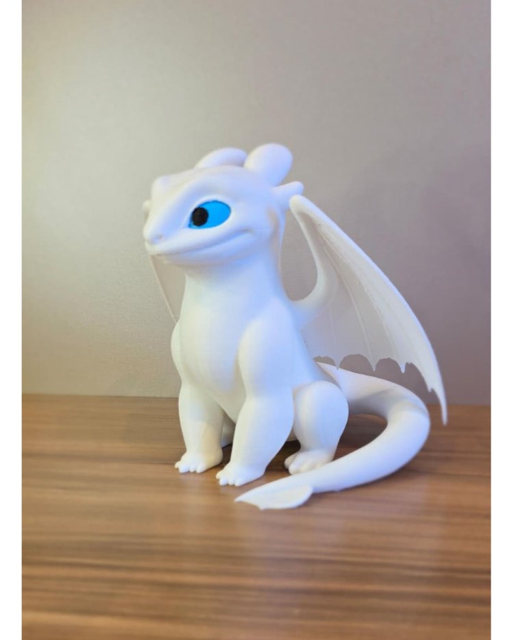 Dragão Decorativo 3D Fofinho Decoração Geek Impressão 3D