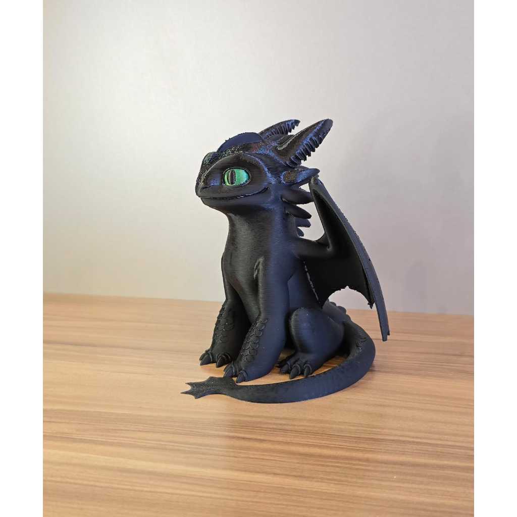Dragão Decorativo 3D Fofinho Estilo Geek para Mesa Estante Presente Criativo