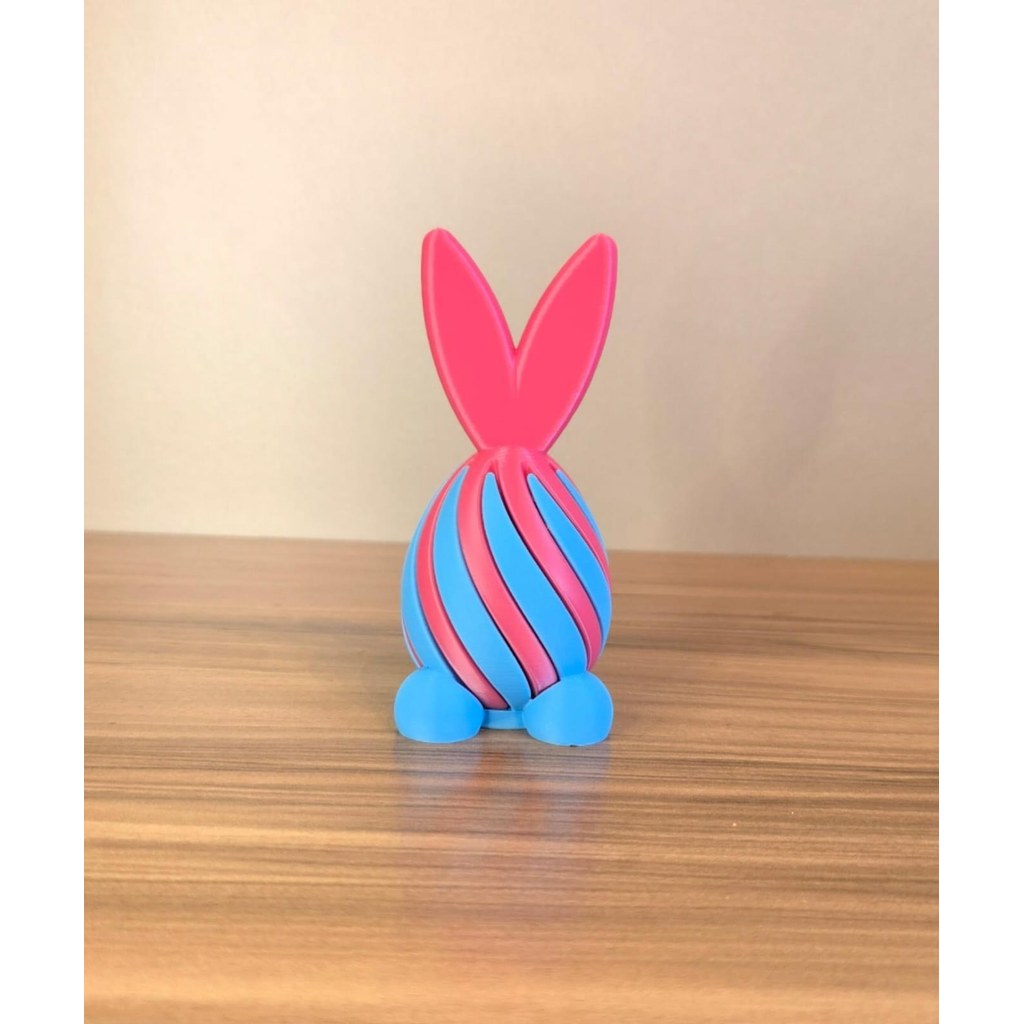 Coelho Decorativo 3D Articulado Abre e Fecha Criativo Moderno para Mesa Presente