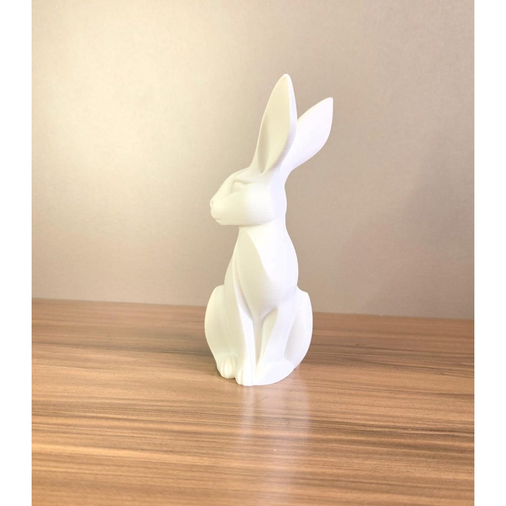 Coelho Decorativo 3D Minimalista Moderno Elegante Decoração Casa Escritório Presente Criativo Premium 13cm