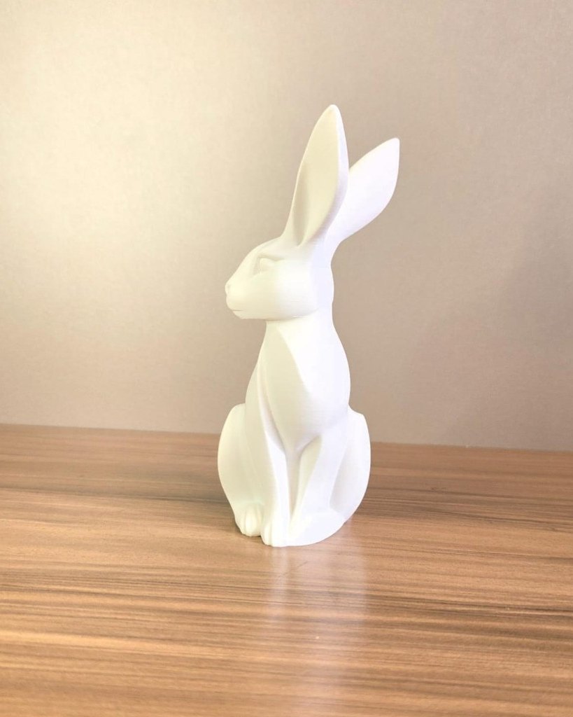 Coelho Decorativo 3D Minimalista Moderno Elegante Decoração Casa Escritório Presente Criativo Premium 13cm