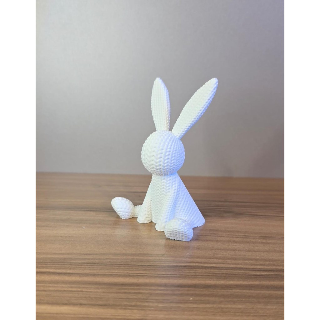 Coelho Decorativo 3D Fofo Estilo Miniatura para Mesa Páscoa Presente Criativo