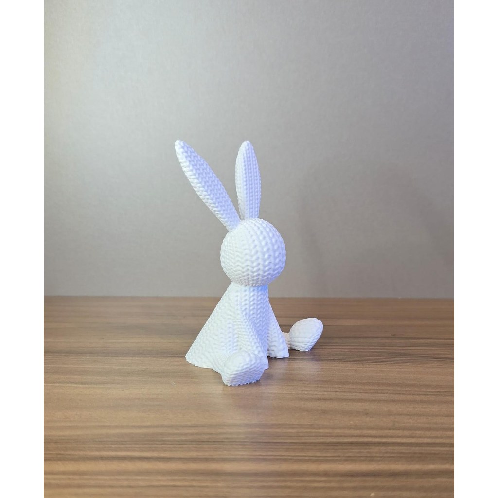 Coelho Decorativo 3D Fofo Estilo Miniatura para Mesa Páscoa Presente Criativo