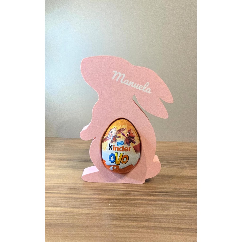 Porta Ovo Decorativo Coelho Personalizado Páscoa Presente Criativo