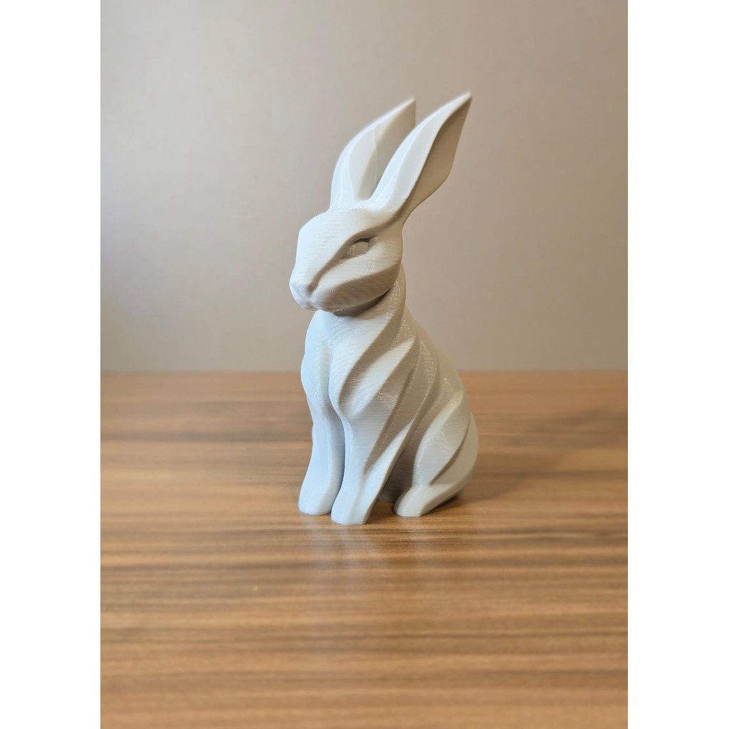 Coelho Decorativo Moderno em Impressão 3D Escultura Minimalista Elegante para Sala Quarto