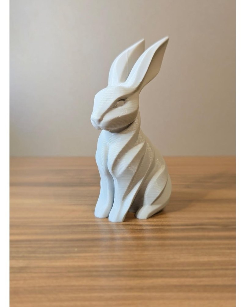 Coelho Decorativo Moderno em Impressão 3D Escultura Minimalista Elegante para Sala Quarto