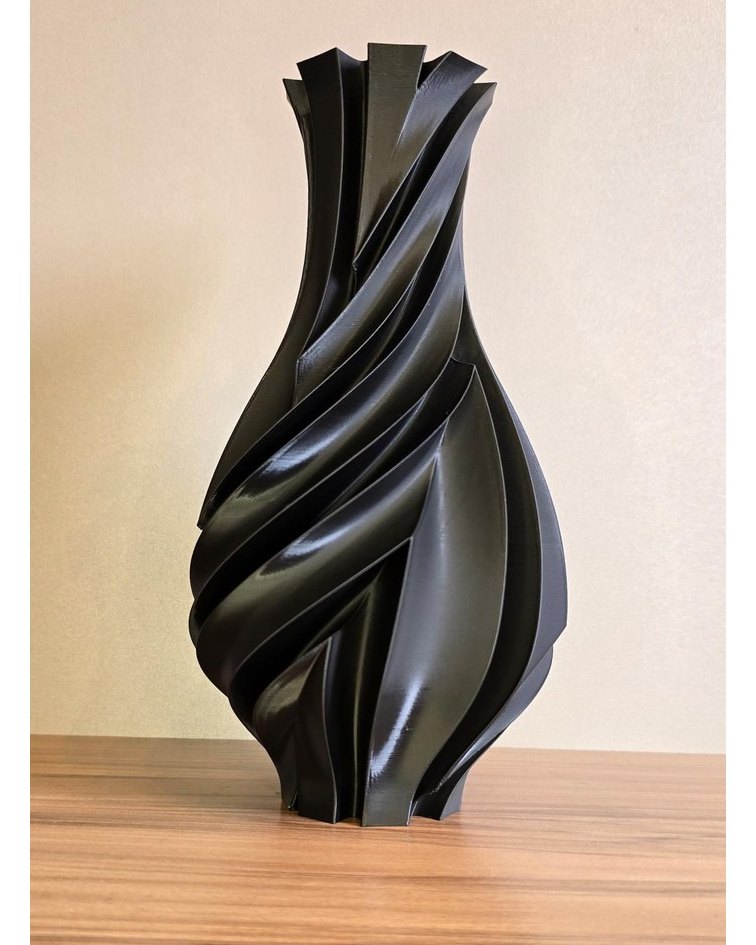 Vaso Decorativo Espiral Moderno 3D Design Escultural Elegante para Sala Mesa Decoração