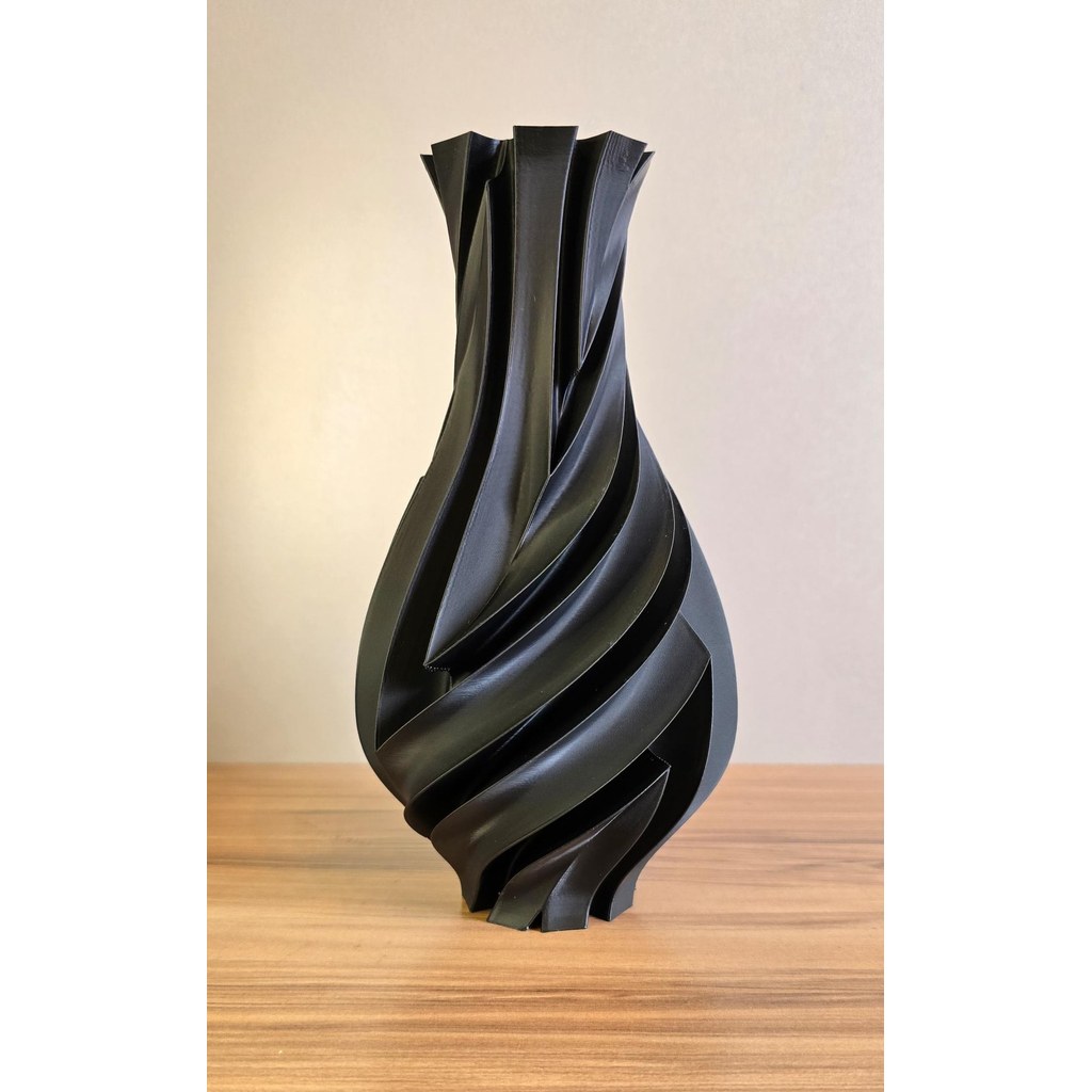 Vaso Decorativo Espiral Moderno 3D Design Escultural Elegante para Sala Mesa Decoração